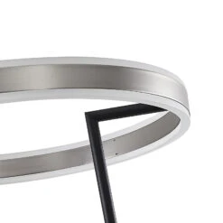 Lucande Seppe LED-Stehleuchte, Ø 50 Cm, Nickel -Lucande 9639571 6