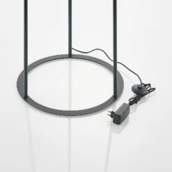 Lucande Seppe LED-Stehleuchte, Ø 50 Cm, Nickel -Lucande 9639571 7