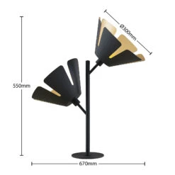 Lucande Jemmily Tischleuchte, Zweiflammig -Lucande 9639574 4