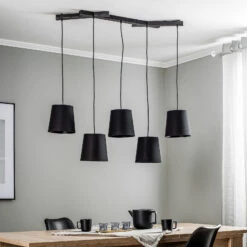 Lucande Thamila Hängeleuchte, Schwarz, Eisen -Lucande 9639621 2