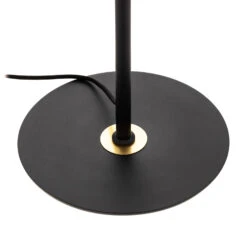 Lucande Aparas Stehlampe, Blattoptik, Schwarz-gold -Lucande 9639645 6