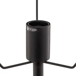 Lucande Aparas Stehlampe, Blattoptik, Schwarz-gold -Lucande 9639645 8