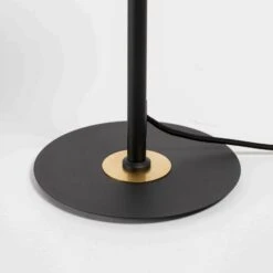 Lucande Aparas Tischlampe Blattoptik, Schwarz-gold -Lucande 9639646 6