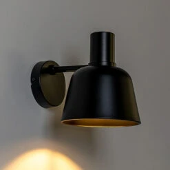 Lucande Servan Wandlampe Aus Schwarzem Eisen -Lucande 9639670 5