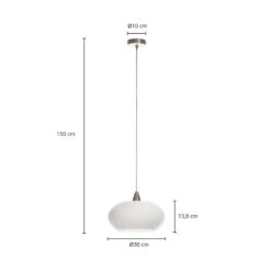Lucande Sharvil Hängeleuchte, Einflammig, Glas 11 Lucande Sharvil Hängeleuchte, Einflammig, Glas -Lucande 9639742 3