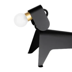 Lucande Idalina LED-Tischlampe, Hund, Schwarz -Lucande 9639746 5