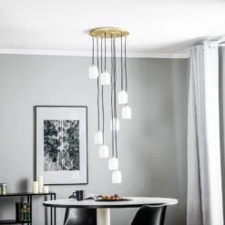 Lucande Taylan Hängeleuchte 9-flammig Rondell 11 Lucande Taylan Hängeleuchte 9-flammig Rondell -Lucande 9639758 2