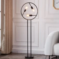 Lucande Linnard Stehleuchte Aus Eisen, 3-flammig