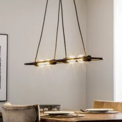 Lucande Tornike Hängeleuchte, Vierflammig, Stahl