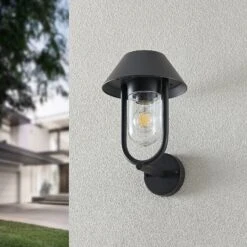 Lucande Olinum Außenwandleuchte, Dunkelgrau -Lucande 9647097 2