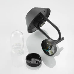 Lucande Olinum Außenwandleuchte, Dunkelgrau -Lucande 9647097 8