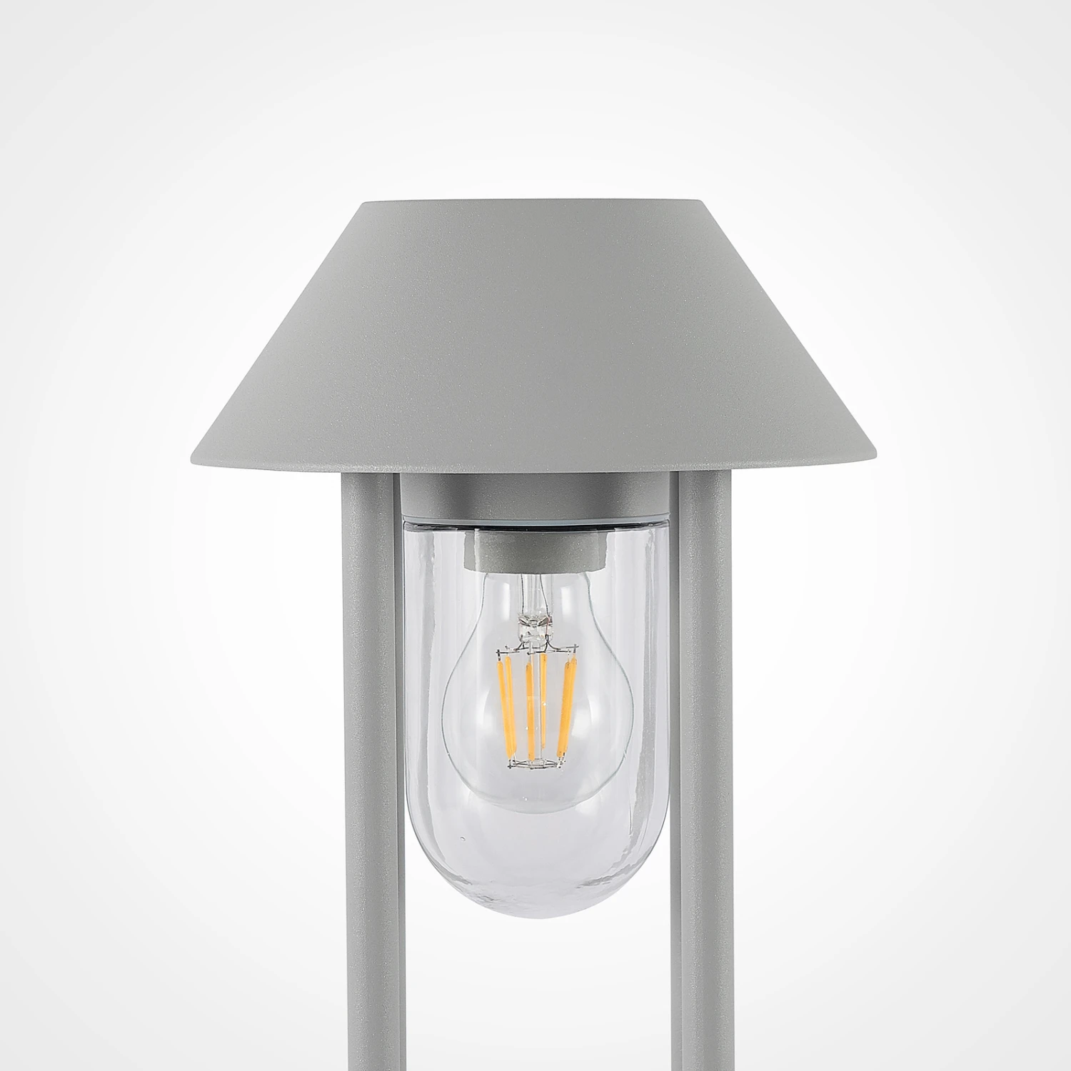 Lucande Olinum Sockelleuchte, Silbergrau 4 Lucande Olinum Sockelleuchte, Silbergrau – Bild 4