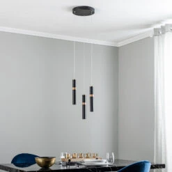 Lucande Bjarko LED-Pendelleuchte, Dreiflammig -Lucande 9648002 2