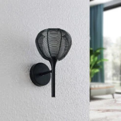 Lucande Tetira Käfig-Wandlampe, Schwarz -Lucande 9920005 2