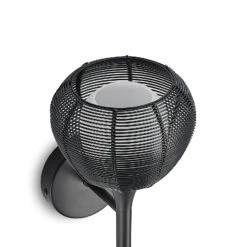 Lucande Tetira Käfig-Wandlampe, Schwarz -Lucande 9920005 6