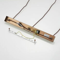 Lucande Tetira Hängelampe, 3-fl., Lang, Braun -Lucande 9920008 8