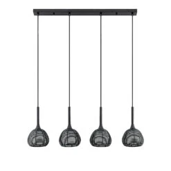 Lucande Tetira Hängelampe, 4-fl., Lang, Schwarz 14 Lucande Tetira Hängelampe, 4-fl., Lang, Schwarz -Lucande 9920009 5