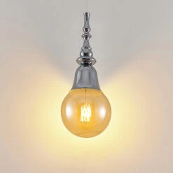 Lucande Gesja Pendellampe, Schirmlos, 1-fl., Chrom 12 Lucande Gesja Pendellampe, Schirmlos, 1-fl., Chrom -Lucande 9920017 3