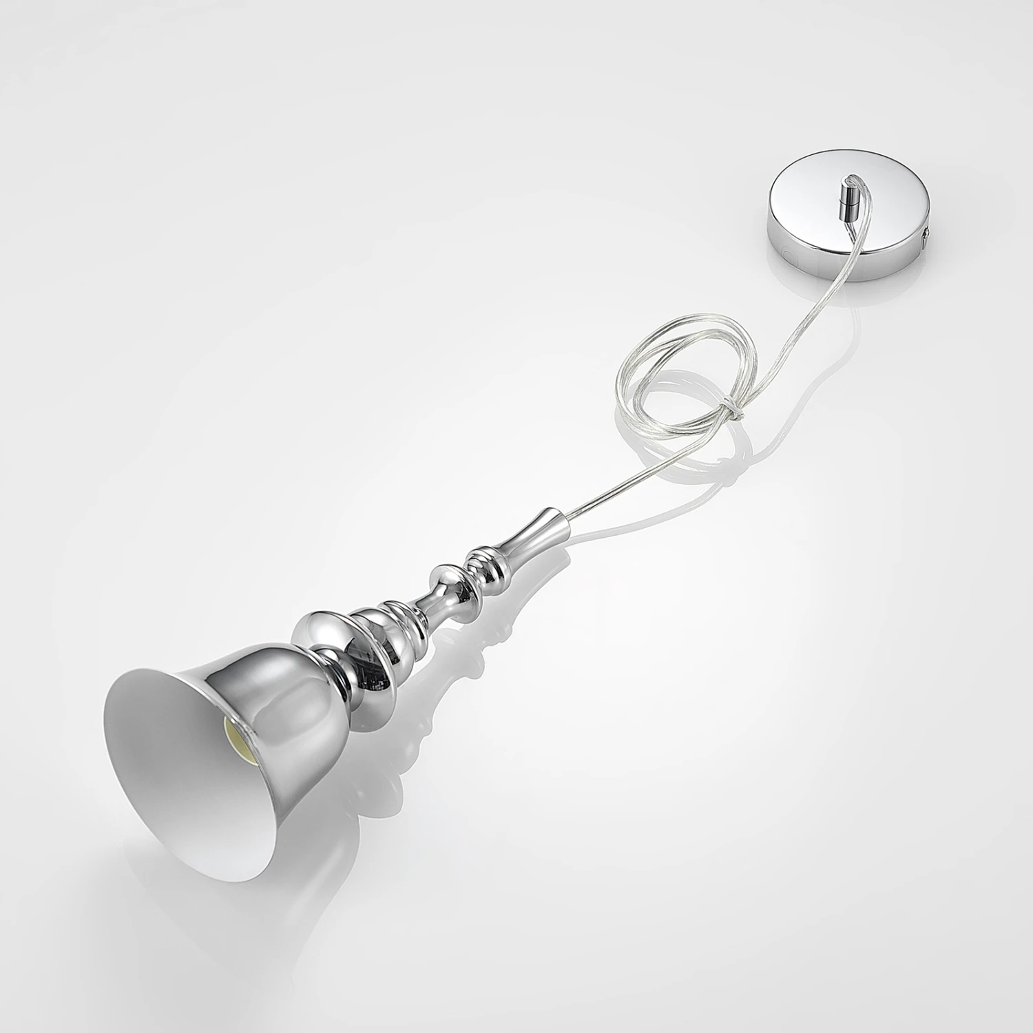 Lucande Gesja Pendellampe, Schirmlos, 1-fl., Chrom 8 Lucande Gesja Pendellampe, Schirmlos, 1-fl., Chrom – Bild 8