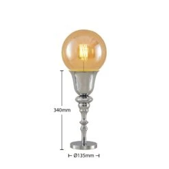 Lucande Gesja Tischleuchte, Schirmlos, Chrom 14 Lucande Gesja Tischleuchte, Schirmlos, Chrom -Lucande 9920021 5