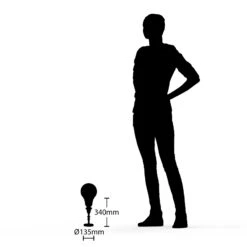 Lucande Gesja Tischleuchte, Schirmlos, Chrom 15 Lucande Gesja Tischleuchte, Schirmlos, Chrom -Lucande 9920021 6