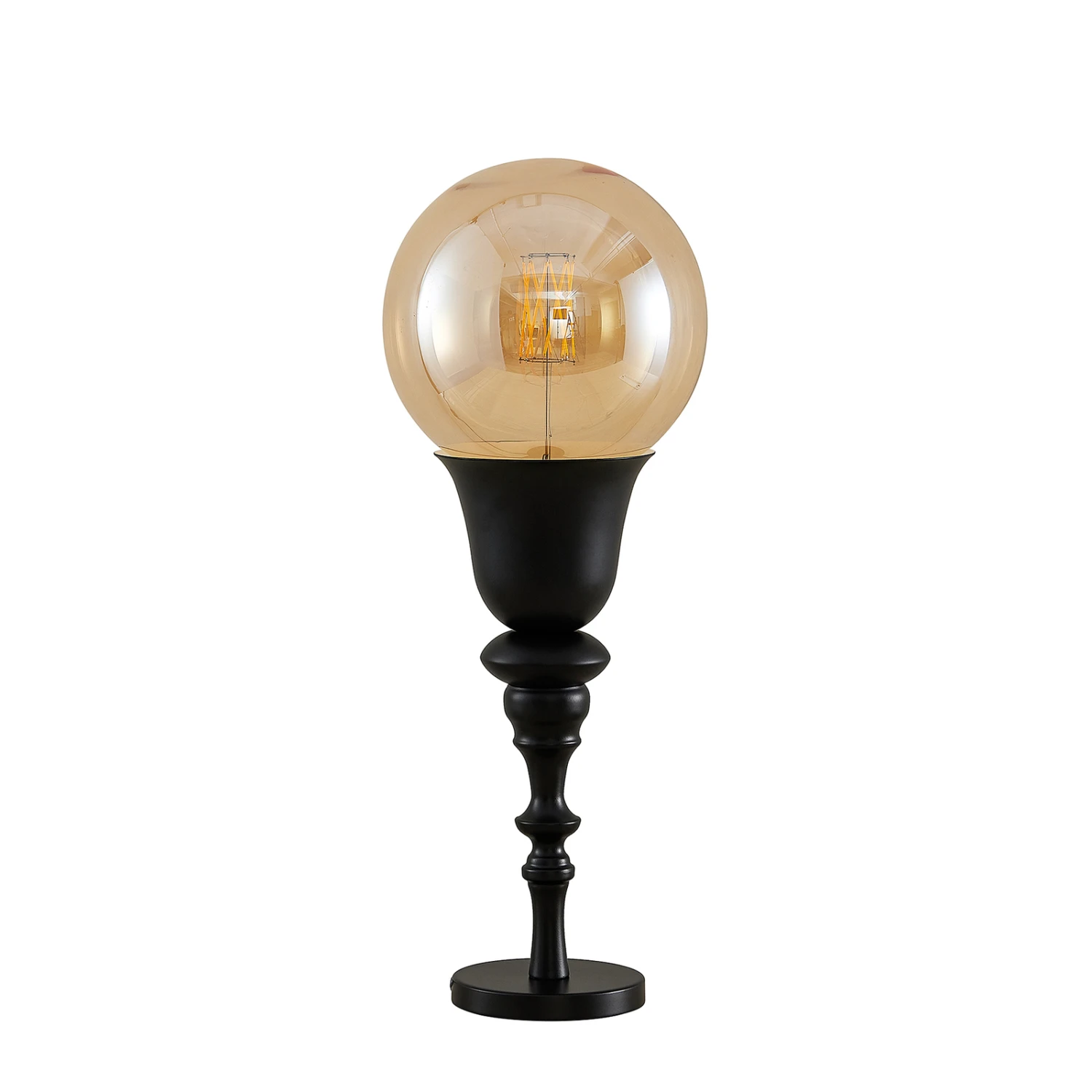 Lucande Gesja Tischleuchte, Schirmlos, Schwarz 5 Lucande Gesja Tischleuchte, Schirmlos, Schwarz – Bild 5