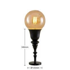 Lucande Gesja Tischleuchte, Schirmlos, Schwarz 14 Lucande Gesja Tischleuchte, Schirmlos, Schwarz -Lucande 9920022 5