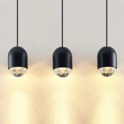 Lucande Amielle Pendellampe, Dreiflammig, Schwarz -Lucande 9920030 3