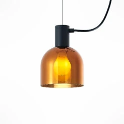 Lucande Serina Hängelampe, Fünfflammig Glas Kupfer -Lucande 9920035 3