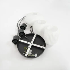 Lucande Lomeris Hängelampe, 3-fl, Rund, Weiß -Lucande 9920045 3