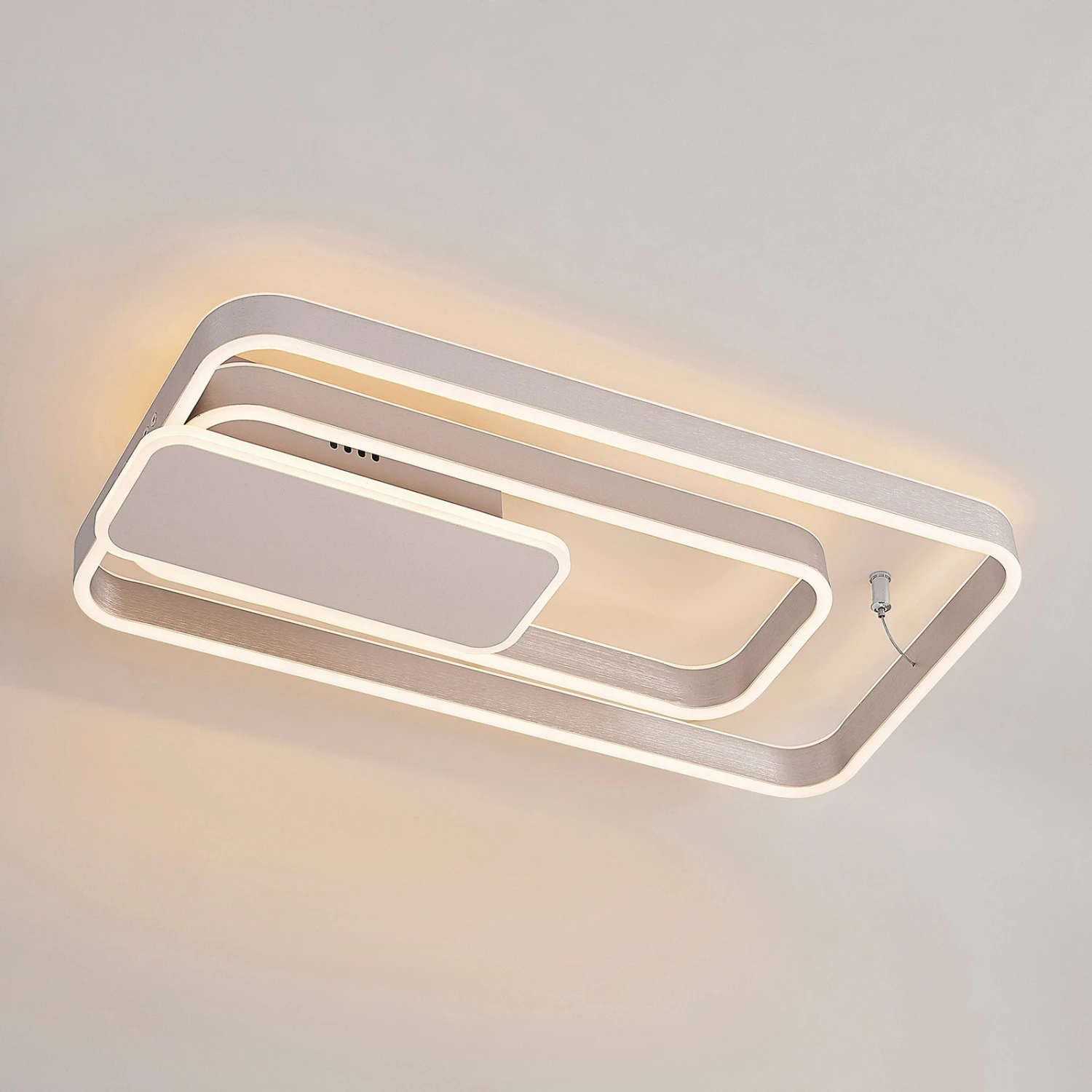 Lucande Kadira LED-Deckenlampe, 60 Cm, Nickel 6 Lucande Kadira LED-Deckenlampe, 60 Cm, Nickel – Bild 6