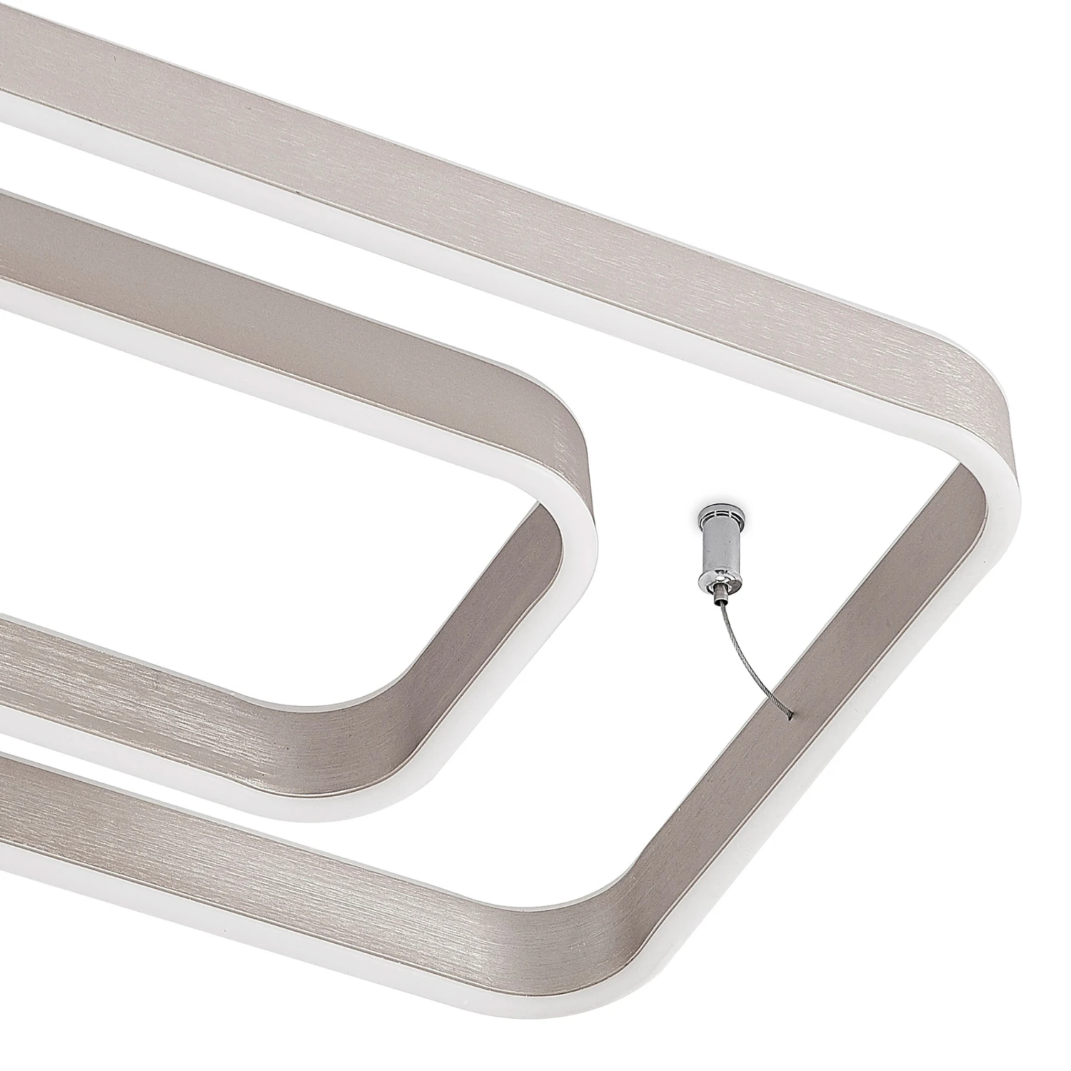 Lucande Kadira LED-Deckenlampe, 60 Cm, Nickel 8 Lucande Kadira LED-Deckenlampe, 60 Cm, Nickel – Bild 8