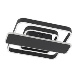 Lucande Linetti LED-Deckenlampe Eckig Schwarz 40cm -Lucande 9922015 3