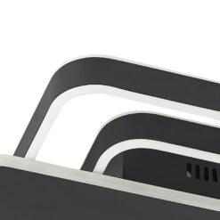 Lucande Linetti LED-Deckenlampe Eckig Schwarz 40cm -Lucande 9922015 7