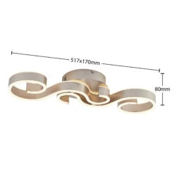 Lucande Admira LED-Deckenlampe, 51,7 Cm Nickel -Lucande 9922022 4