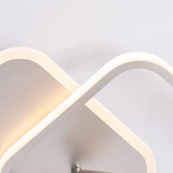 Lucande Tival LED-Deckenlampe, Eckig, 34cm, Nickel -Lucande 9922051 4