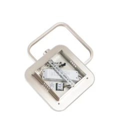 Lucande Tival LED-Deckenlampe, Eckig, 34cm, Nickel -Lucande 9922051 6