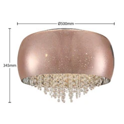 Lucande Elinara Kristall-Deckenlampe, 50 Cm Kupfer -Lucande 9923004 4