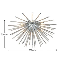 Lucande Yalina Glas-Deckenleuchte, Stäbchen -Lucande 9923027 4
