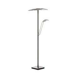 Lucande Kamari LED-Stehlampe Anthrazit M. Lesearm -Lucande 9940012 2