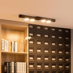 Lucande Kellino Deckenleuchte, 4-flammig, Schwarz -Lucande 9951111 2