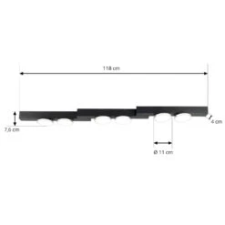 Lucande Kellino Deckenleuchte, 6-flammig, Schwarz -Lucande 9951113 4