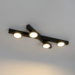 Lucande Kellino Deckenleuchte, Flexibel, 4-flammig -Lucande 9951115 4