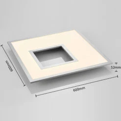 Lucande LED-Deckenleuchte Durun, Dimmbar, CCT, Eckig 60 Cm -Lucande 9956026 2