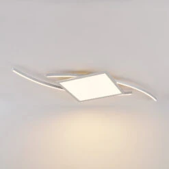 Lucande Tiaro LED-Deckenlampe, Eckig, 56,6 Cm, CCT -Lucande 9956097 2