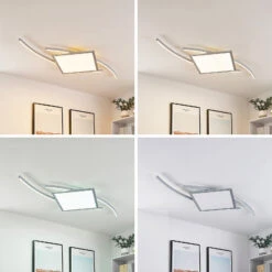 Lucande Tiaro LED-Deckenlampe, Eckig, 56,6 Cm, CCT -Lucande 9956097 3