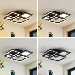 Lucande Narumi LED-Deckenlampe CCT, 38 Cm, Schwarz -Lucande 9956147 3