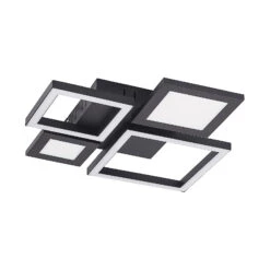 Lucande Narumi LED-Deckenlampe CCT, 38 Cm, Schwarz -Lucande 9956147 4