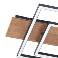 Lucande Chariska LED-Deckenlampe Holz Schwarz 60cm -Lucande 9956160 4