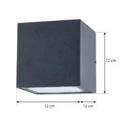 Lucande Hell Leuchtende LED-Außenwandlampe Merjem -Lucande 9969053 3